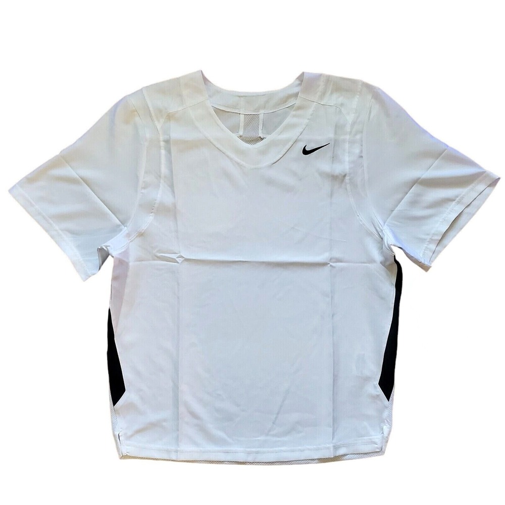 Nike Untouchable Speed Lacrosse V-Neck Woven Mesh Jersey Size 2XL XXL‎ White